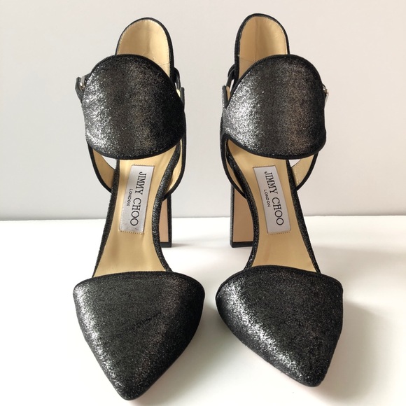 JIMMY CHOO BLACK HEELED SANDAL - BRAND NEW IN BOX! - Picture 2 of 7